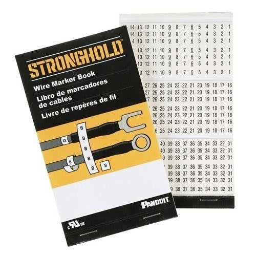 Panduit PCMB-4 Label Maker, Pre-Printed WM Book Vinyl Cloth, .22\\" W