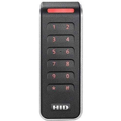 HID 20KTKS-T1-000000 Signo 20K Mullion Keypad Reader, Seos Profile, OSDP/Wiegand, Terminal, Mobile Ready, Black/Silver Image of HU-20KTKST10