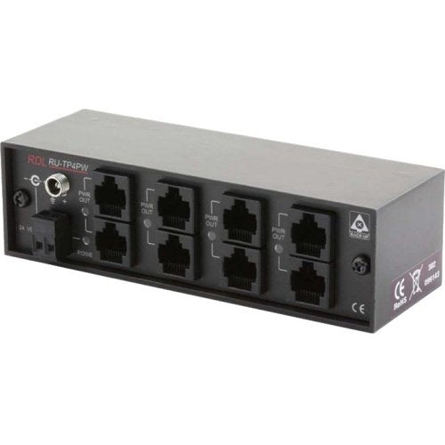 RDL RU-TP4PW Twisted Pair Power Inserters, Output