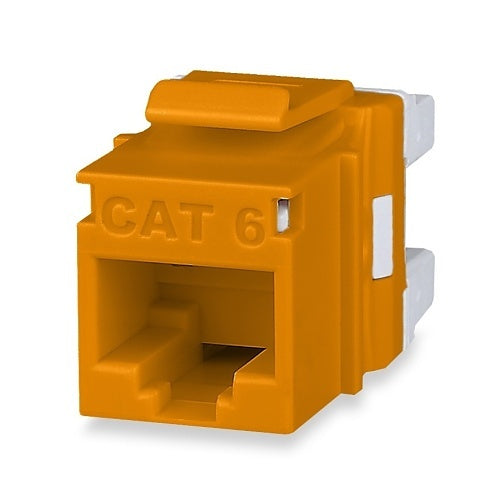 Signamax KJ458MTBD-C6C-OR MT-Series CAT6 Keystone Jack, T568A/B Wiring, 500-Pack, Orange