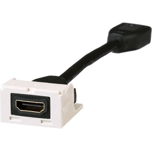 Panduit CMHDMITIW Mini-Communication HDMI 2.0 Coupler Module with Pigtail, White