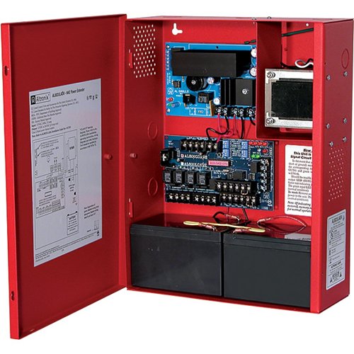 Altronix AL802ULADA NAC Power Supply, 2 Class A or 4 Class B Outputs, 24VDC at 8A, Red BC400 Enclosure (Replaces AL800ULADA) Image of AX-AL802ULAD