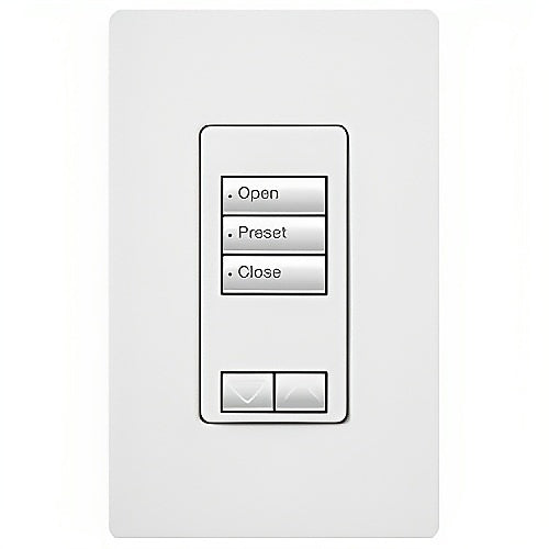 Lutron RRD-W3BRL-BR Radiora2 3-Button Wall Keypad with Raiser Lower