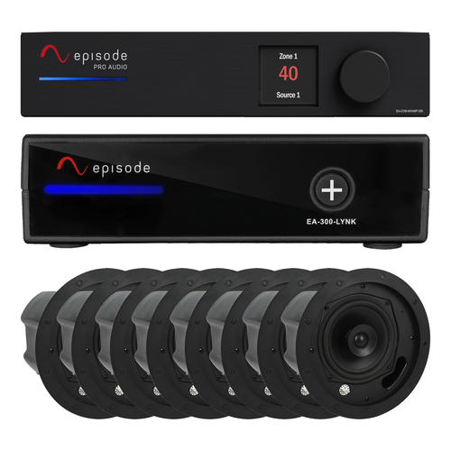 Episode EA-COM-EBMS-BND-SM Business Music Solution Commercial Audio Bundle, Small, Black