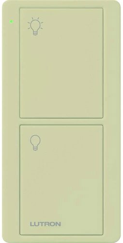 Lutron PJ2-2B-GIV-L01 2-Button Pico Smart Remote, with Light Icons, Ivory