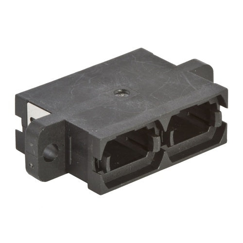 Hubbell FANMTPDSBK Fiber Adapter, MPO, Screw Mount, 6-Pack, Black