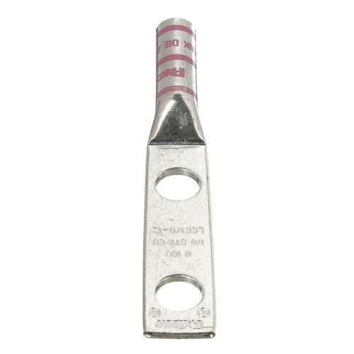 Panduit LCC1/0-12-X Compression Connector Lug, 2-Hole, 1/0AWG, Copper