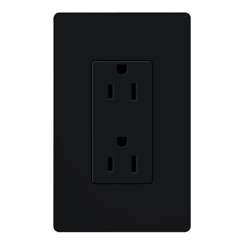 Lutron SCR-15-MN 15A Receptacle, Midnight