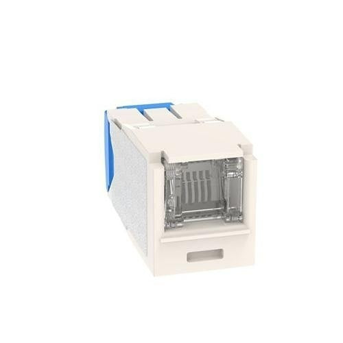 Panduit CJH6X88TGWH CAT6A Spring Shuttered Jack TG Style, Keystone Jack, White