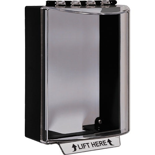STI 13200NK Universal Stopper without Horn Housing Surface Mount, No Label Included, Black