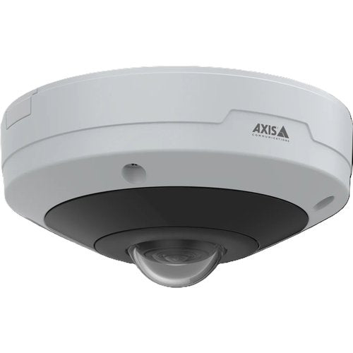 AXIS M4338-PLVE M43 Series 12MP Outdoor-Ready AI-Powered Panoramic Camera with 360° View, 1.7mm Fixed Lens, IR LEDs, IP66, IK10