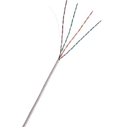 ADI 0E-CAT5RWH CAT5e Riser Cable, 24/4 Solid BC, U, UTP, CMR/FT4, Sunlight Resistant, 1000\' (304.8) Reel Box, White Image of 0E-CAT5RWH