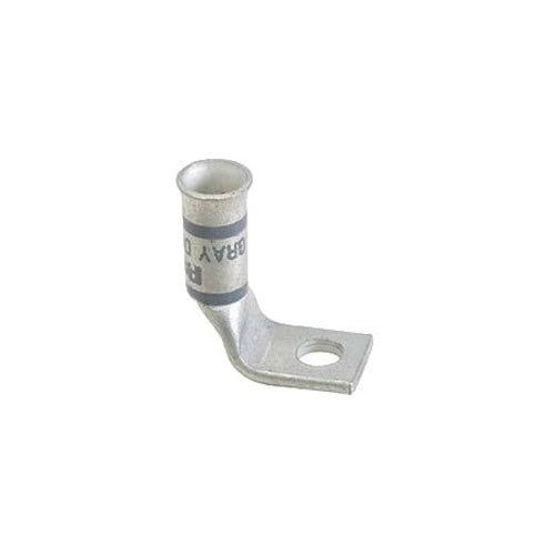Panduit LCAF2/0-12F-X Tin-Plated Copper Compression Lug, 1-Hole, Standard Barrel
