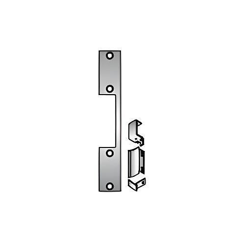 HES DB-2-630 1006 Series Electric Strike Faceplate, 9\\"H x 1-3/8\\"W, Satin Stainless Steel