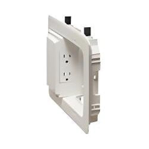 Arlington TVL508S Low Profile TV Box with Steel Back Box, 5x8\\", White