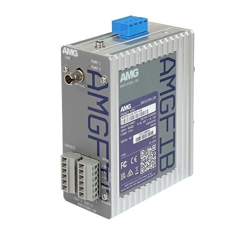 AMG Systems AMGFIB-1SD-3CC-M1B Serial Data and Contact Closure Converter, Multimode 2 km, 1-Fiber, B-Side