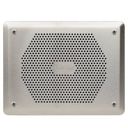 Valcom V-9806 Indoor Recessed Mount Vandal-Resistant for FlexHorns Protecction, Stainless-Steel Faceplate