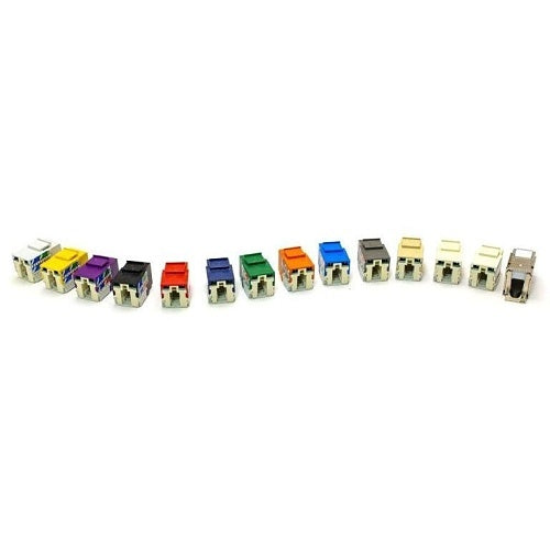 OCC K6A5002 KMJ UTP CAT6A Keystone Jack, Pack of 50, Black