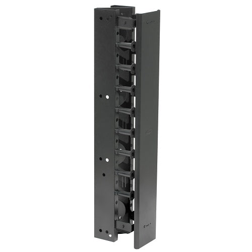 Hubbell VS76 Rack, Vertical Channel, 7x6\\", Black