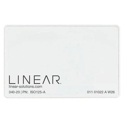 Linear ISO125-A Printable ISO Card for AWID Proximity Readers, 125 kHz