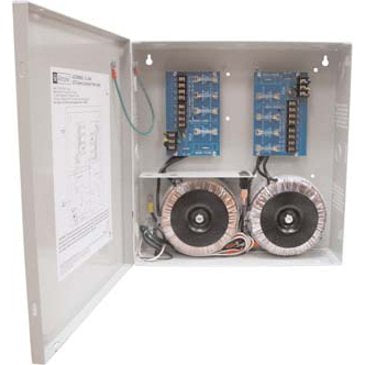 Altronix ALTV248600UL3 CCTV Power Supply, 8 Fused Outputs, 24/28VAC at 25A, BC300 Enclosure Image of AX-2486UL3
