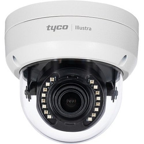 Illustra IES02-D12-OI04 Essentials 2MP Outdoor IP IR Mini-Dome Camera, 2.7-13.5mm Lens, White