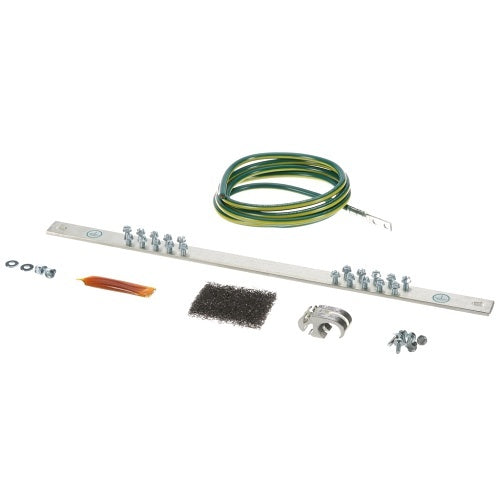 Panduit RGRKCBNJY 6AWG Grounding Busbar and Jumper Kit, Green/Yellow