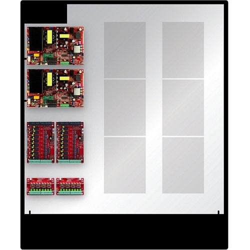 LifeSafety Power FPO150/250-2C8P2D8PE8M Mercury Unified Power 16-Door Unified, DV Standard 12A/12V and 10A/24V, 16 Lock, 16 AUX, E8M Enclosure