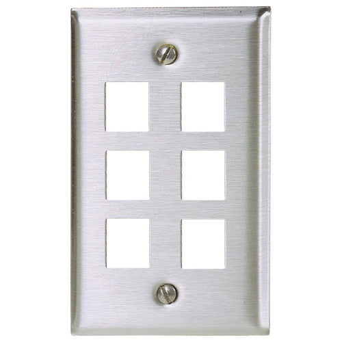 Hubbell SSF16 Wall Plate, Stainless Steel
