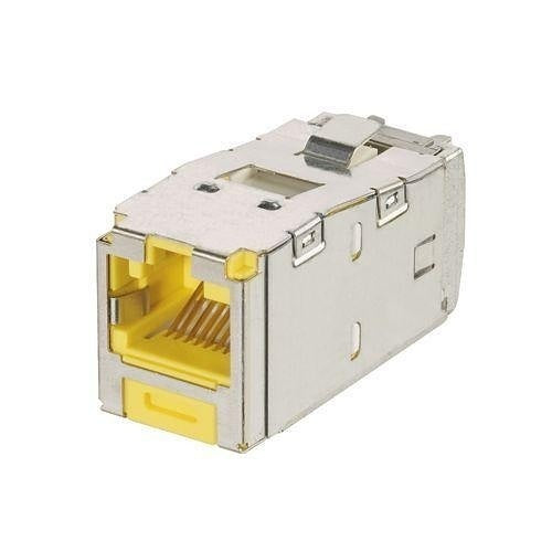 Panduit CJSK6X88TGYL Keystone Jack, Mini-Communication Keyed Module CAT6A
