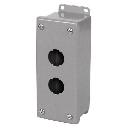 Hubbell HI2CB2G HI-IMPACT Surface Mount Box, 2-Port, Gray