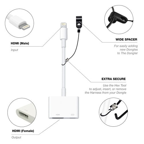 SimplyAV DO-D005 Apple HDMI Lightning Digital AV Adapter
