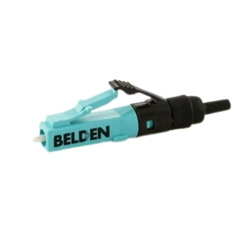 Belden AX105202-S1 FX Brilliance Universal LC Field-Installable Connector, Single-Mode/APC and Multimode OM3-OM4, Aqua, 900µm