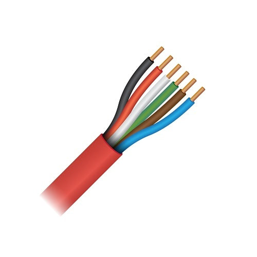 Paige 5U1802S3B1 18/2c Solid FPLP, Plenum, Red Jacket, 1000\' Box