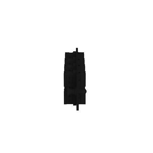 Panduit FAPH0812BLMPO Fiber Adapter Panel, 8 Key-Up / Key-Down MPOs, Type A, Horizontal, Black