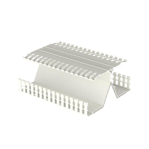 Panduit DRD44WH6 PanelMax DIN Wiring Duct with Base, Covers and DIN Rail Fasteners, 4-Height