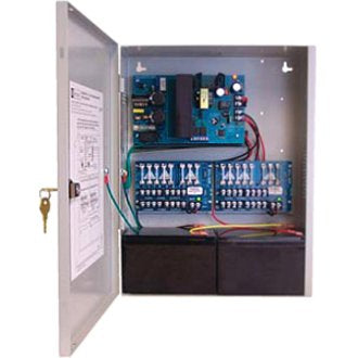 Altronix AL400ULXPD16CB Power Supply/Charger, 16 PTC Class 2 Outputs, 12/24VDC at 4A, BC400 Enclosure Image of AX-400ULPDCB