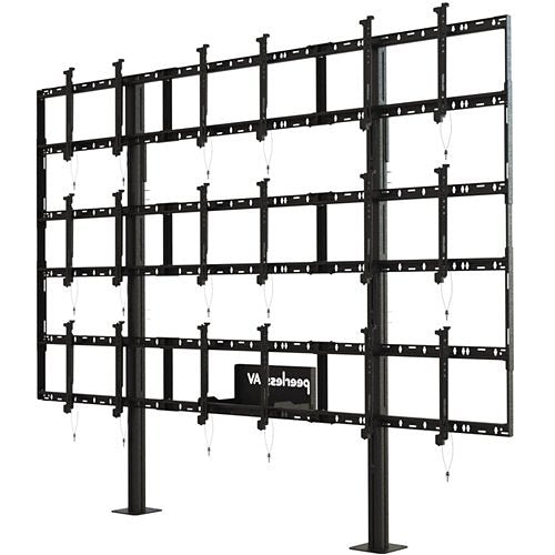 Peerless-Av Modular Video Wall Pedestal Mount 3x3 Configuration For 46\\" To 55\\" Displays Image of QP-DSS5553X3