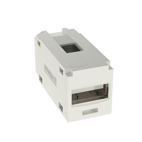 Panduit CMUSBAAIW Mini-Com USB 2.0 Female A to Female A Coupler, Off White
