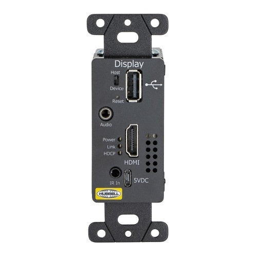 Hubbell ISFHDR5BK 110 HDBaseT HDMI, USB, Analog Audio, RS232, IR, Extender