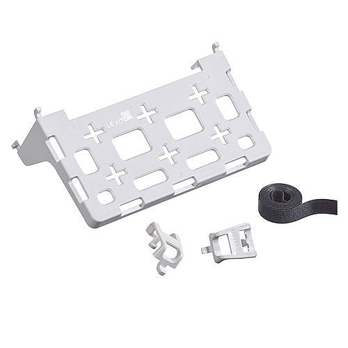 Leviton Mounting Bracket for Modem, Router, Media Center, Network Equipment - White Image of LV-49605032A