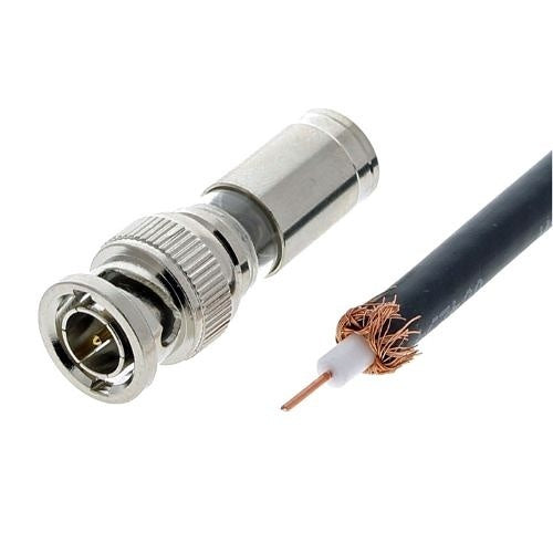 IDEAL 92-810P BNC RG59 Insite CCTV Broadband Compression Connector, 25-Pack