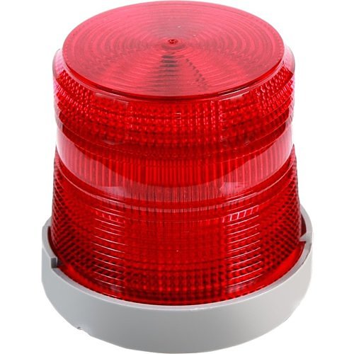 Edwards Signaling Flashing Halogen Beacon Red 120 VAC 50/60 Hz, 0.2 A Image of ED-48FINRN52