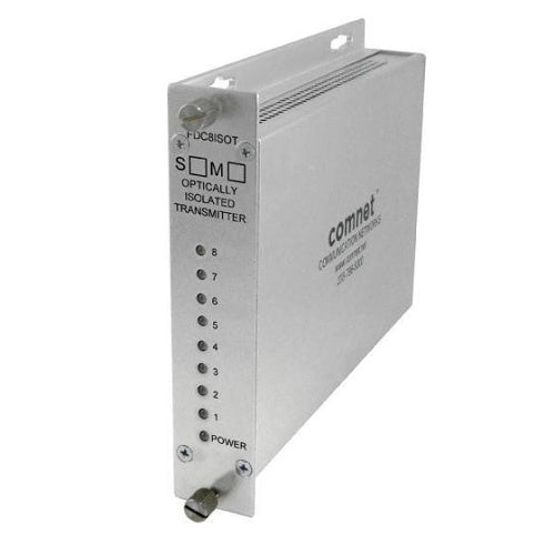 ComNet FDC8RS1 8-Channel Contact Closure Receiver, 1 Singlemode