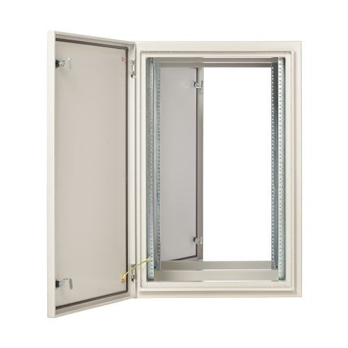 Tripp Lite SRN4G18UHD SmartRack Industrial Enclosure with Locks, Wall Mount, 32.5\\" Depth, 18U, NEMA 4, Heavy-Duty Metal Construction, Gray