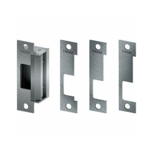 Trine 4100LB US32D 4100 Series Electric Strike 12/24V AC/DC, (4) 4-7/8\\" 1-1/4\\", Satin Stainless Steel