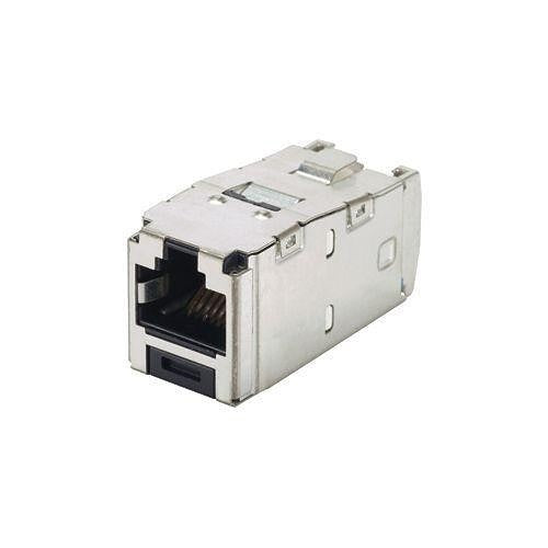 Panduit CJSM6X88TG Mini-Com STP RJ45 CAT6a Marine TG Jack Module, Black