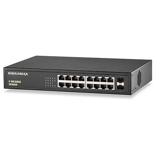 Signamax SC10050 16-Port Gigabit PoE  Switch Image of 47-SC10050
