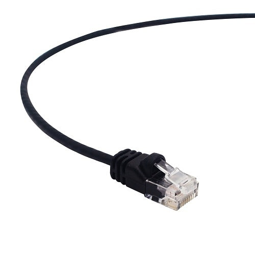 ADI PRO 0E-C6ATHBK10 CAT6A Slim Patch Cable, 10\', Black