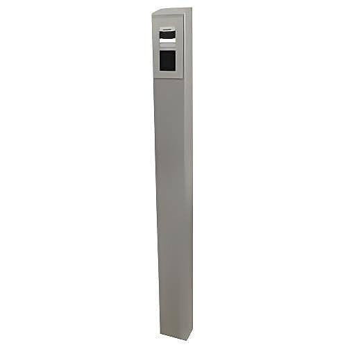 Pedestal Pro 64TOW-PRO-001-CRS-N Access Control Mounting Post, 66-Inch Steel Bollard, 4x6"es, Nickel